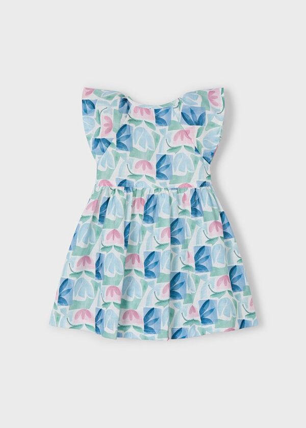 Rochie imprimeu flori fetita - imagine 3