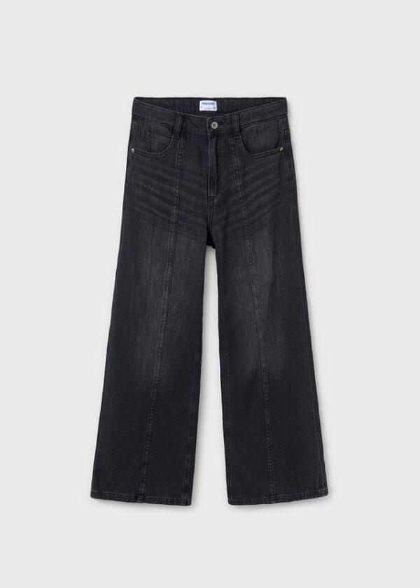 Pantaloni denim largi fata