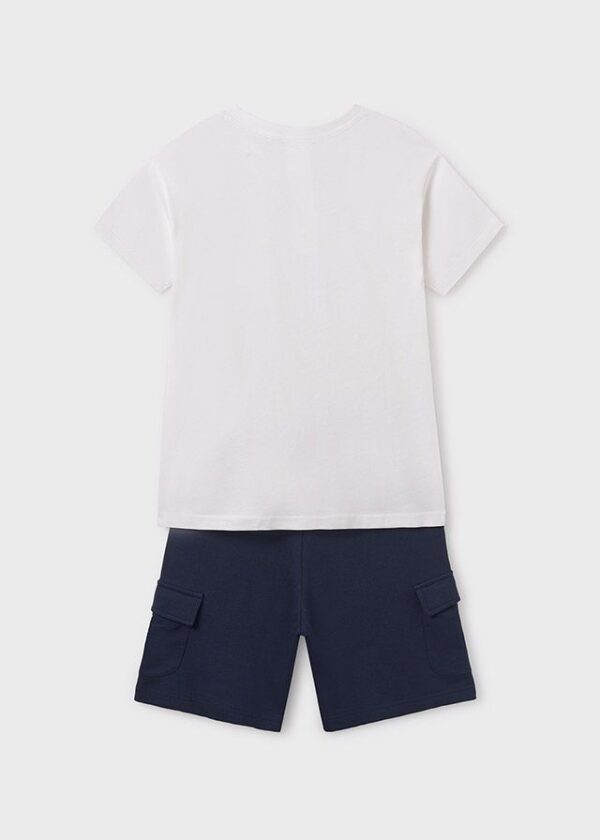 Set bermude si tricou baiat - imagine 3