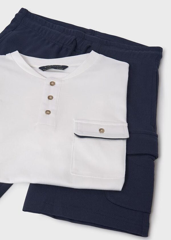 Set bermude si tricou baiat - imagine 2