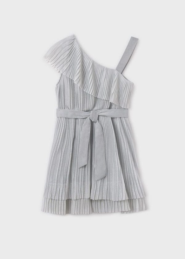 Rochie asimetrica plisata fata - imagine 2