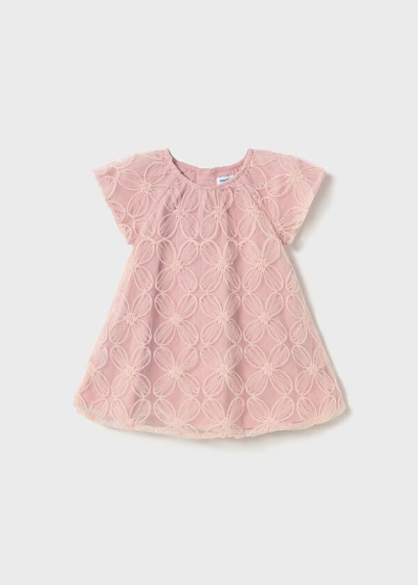 Rochie tul brodata