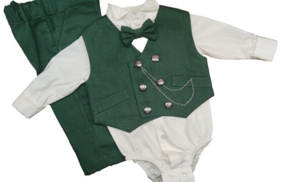 Set botez baieti in verde