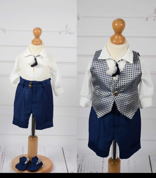 Costumas botez cu vesta - imagine 2