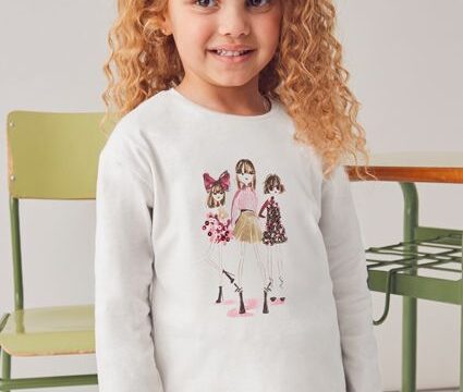 Tricou imprimeu papusi fetita