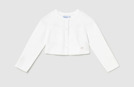 Cardigan tricot basic guler rotund