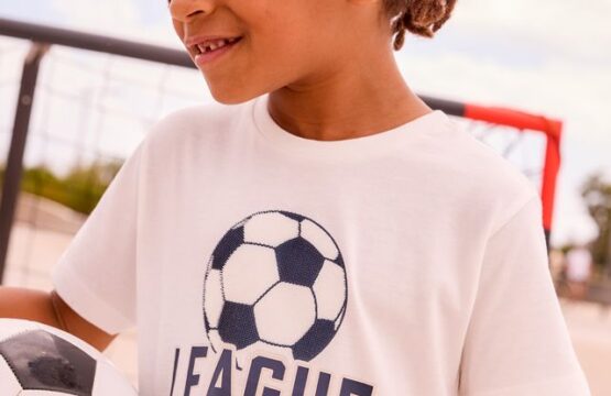 Tricou imprimeu cu fotbal baiat