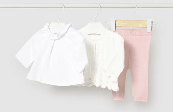 Set cu pantaloni lungi nou-nascut