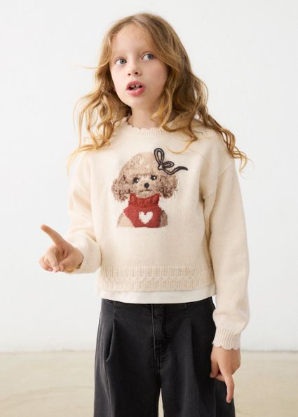 Pulover intarsia fetita