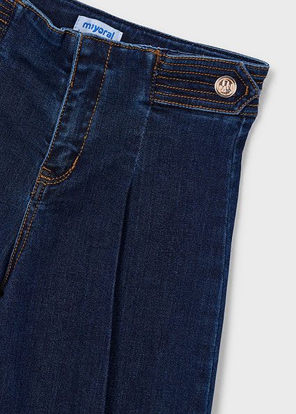 Blugi wide leg fetita - imagine 4