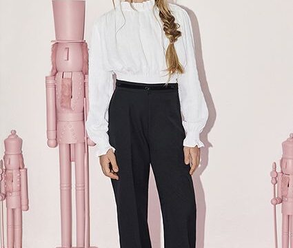 Pantaloni Crepe Fetita