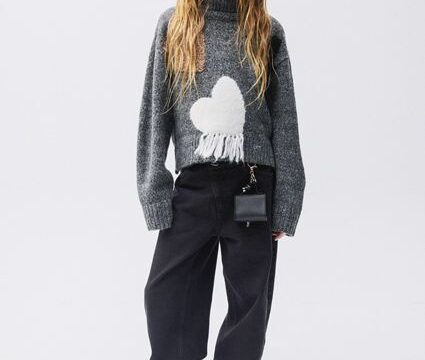 Pantaloni barrel fit fata