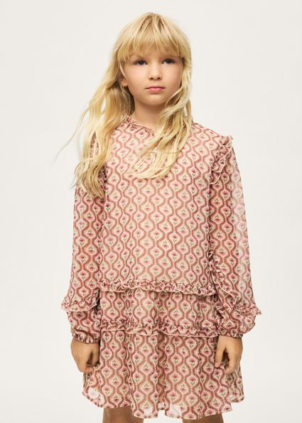 Rochie cu imprimeu fata