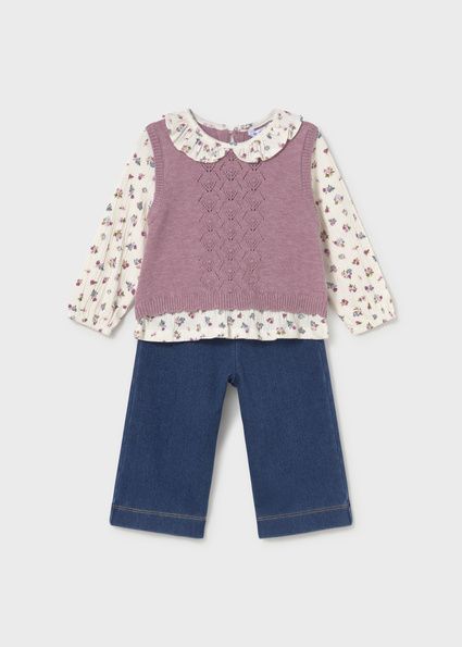 Set cu pantaloni lungi fetita - imagine 2