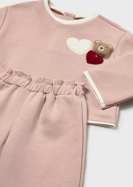 Set pantaloni si pulover brodat - imagine 2